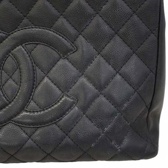 CHANEL Black Caviar Leather Tote Bag - Picture 11 of 16